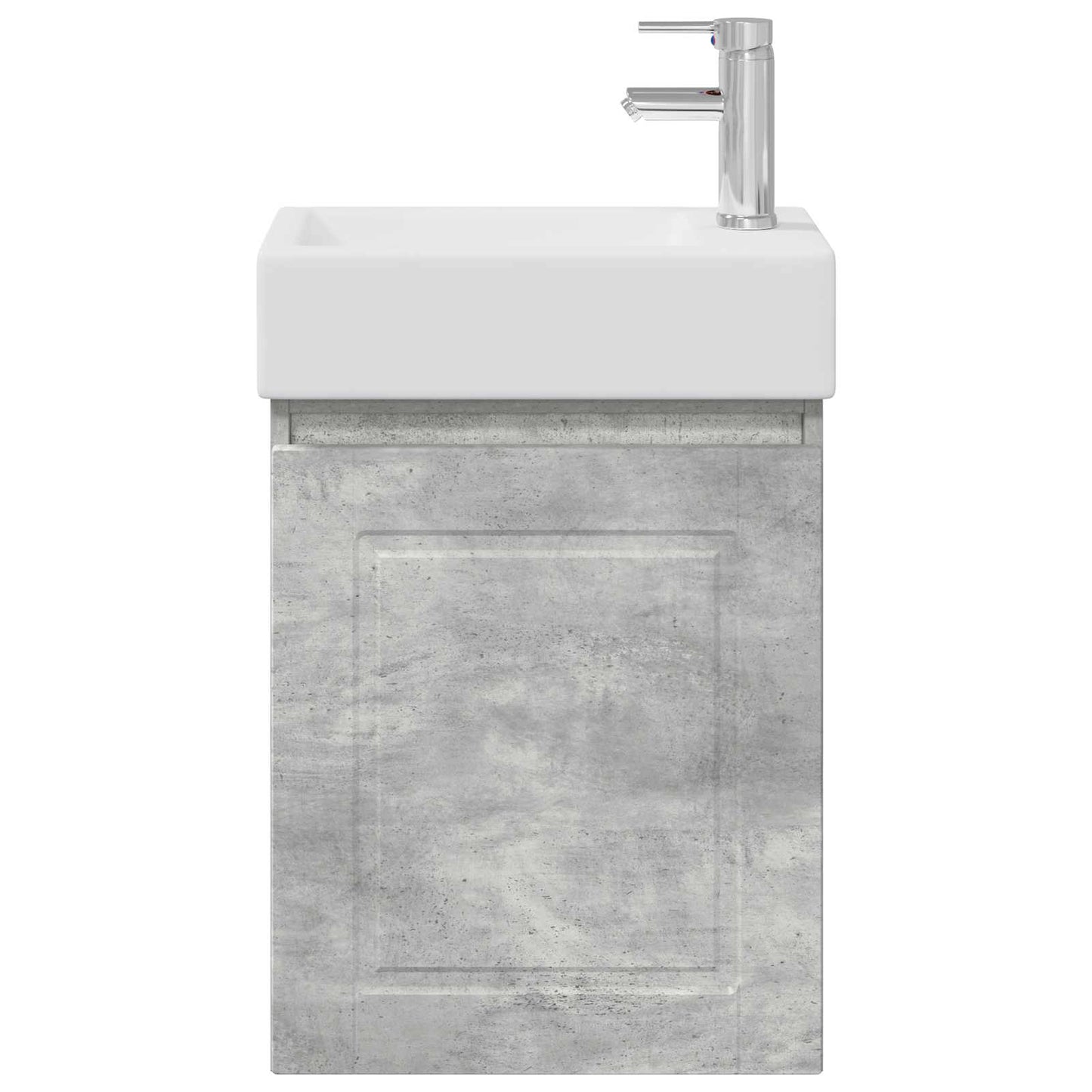 Mobile bagno con rubinetto Grigio Cemento 45,5 x 22,5 x 84 cm | homemem39