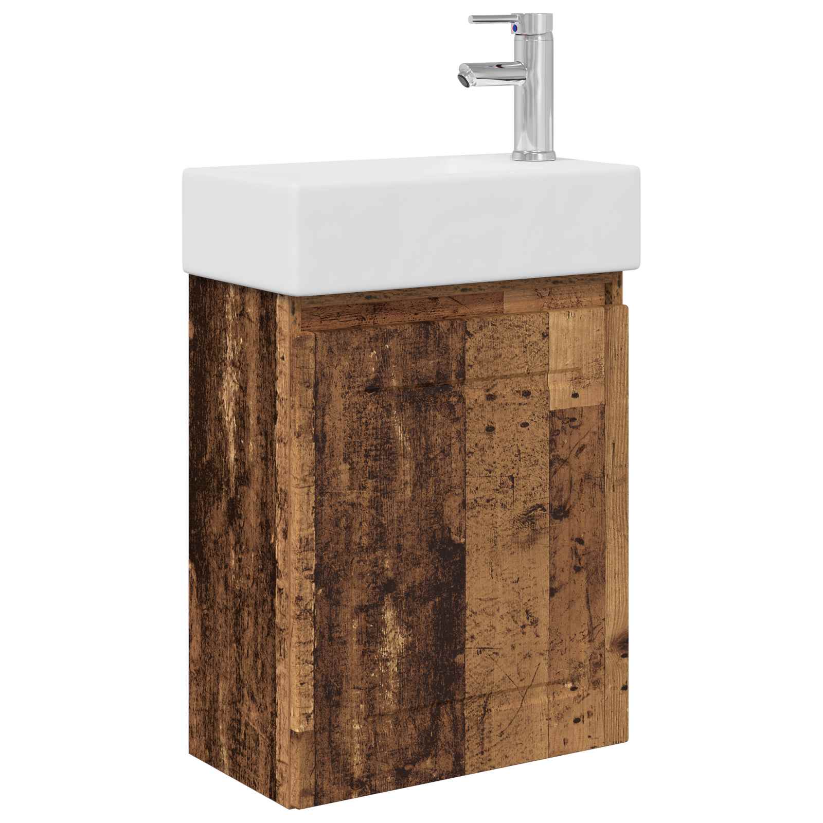 Mobile bagno con rubinetto Legno antico 45,5 x 22,5 x 84 cm | homemem39