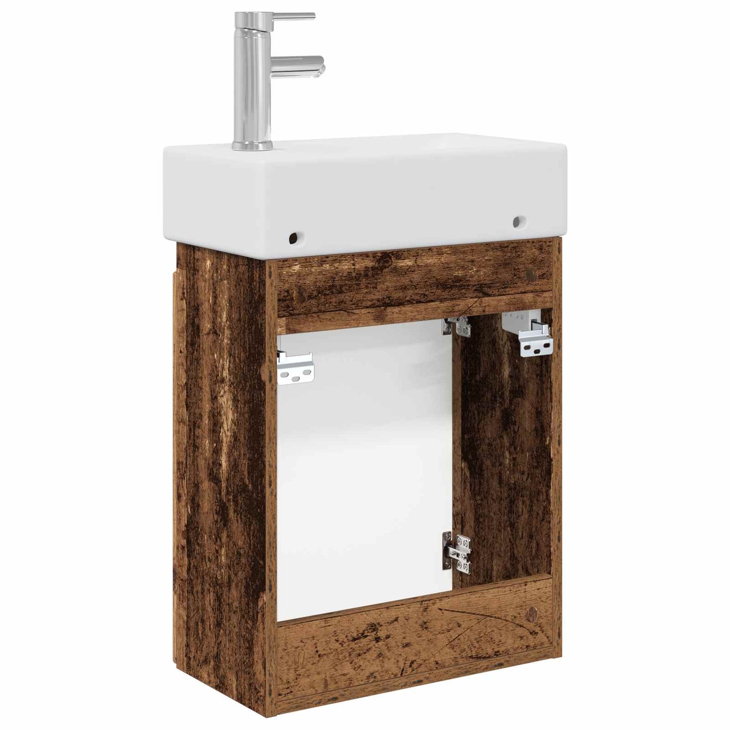 Mobile bagno con rubinetto Legno antico 45,5 x 22,5 x 84 cm | homemem39