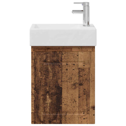 Mobile bagno con rubinetto Legno antico 45,5 x 22,5 x 84 cm | homemem39