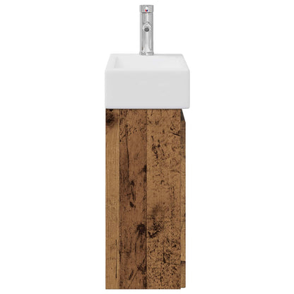 Mobile bagno con rubinetto Legno antico 45,5 x 22,5 x 84 cm | homemem39
