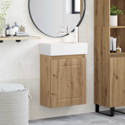 Mobile bagno con rubinetto Rovere Artigianale | homemem39