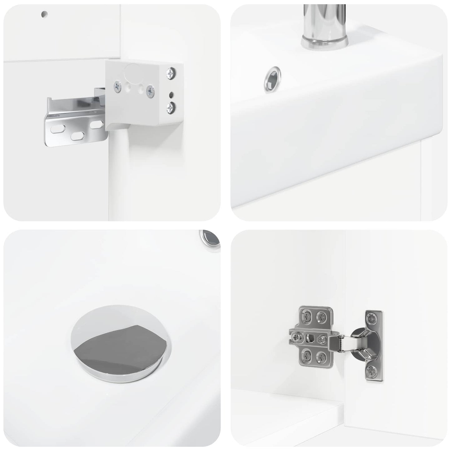 Mobile bagno con rubinetto Bianco 40,5 x 22,5 x 62 cm | homemem39