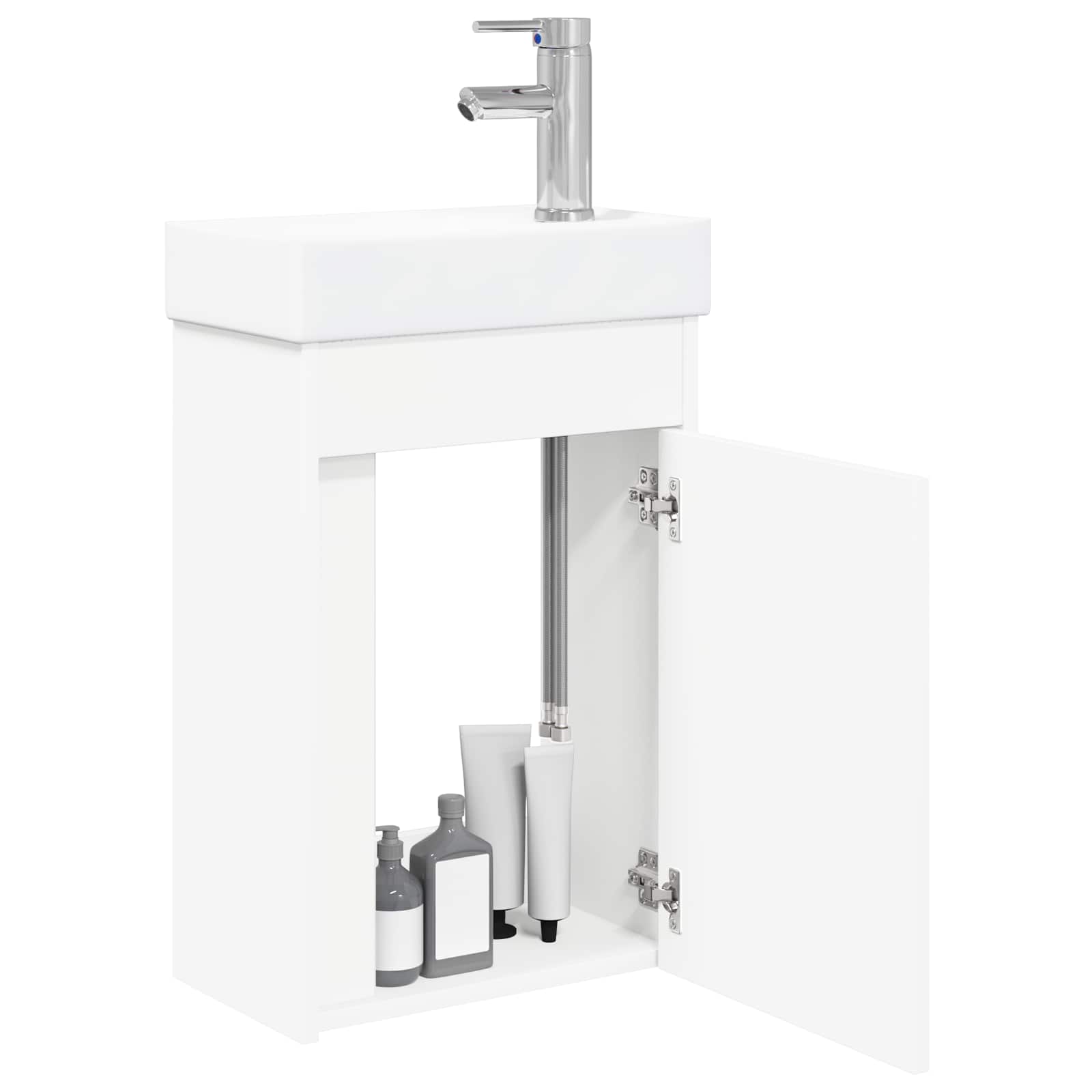 Mobile bagno con rubinetto Bianco 40,5 x 22,5 x 62 cm | homemem39