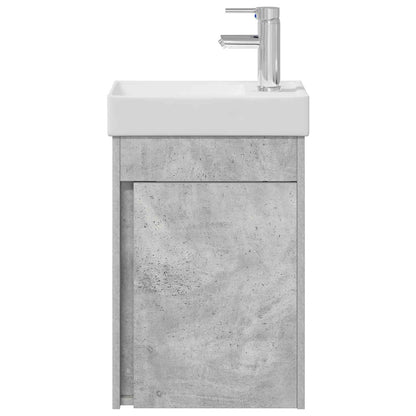 Mobile bagno con rubinetto Grigio Cemento 40,5 x 22,5 x 62 cm | homemem39