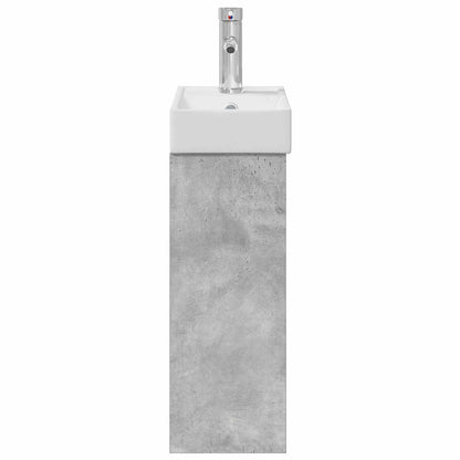 Mobile bagno con rubinetto Grigio Cemento 40,5 x 22,5 x 62 cm | homemem39