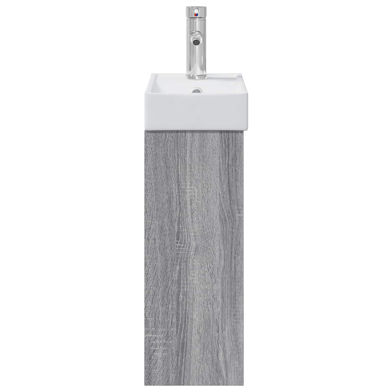 Mobile bagno con rubinetto Sonoma grigio 40,5 x 22,5 x 62 cm | homemem39