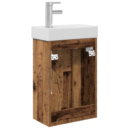 Mobile bagno con rubinetto Legno antico 40,5 x 22,5 x 62 cm | homemem39