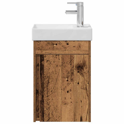 Mobile bagno con rubinetto Legno antico 40,5 x 22,5 x 62 cm | homemem39