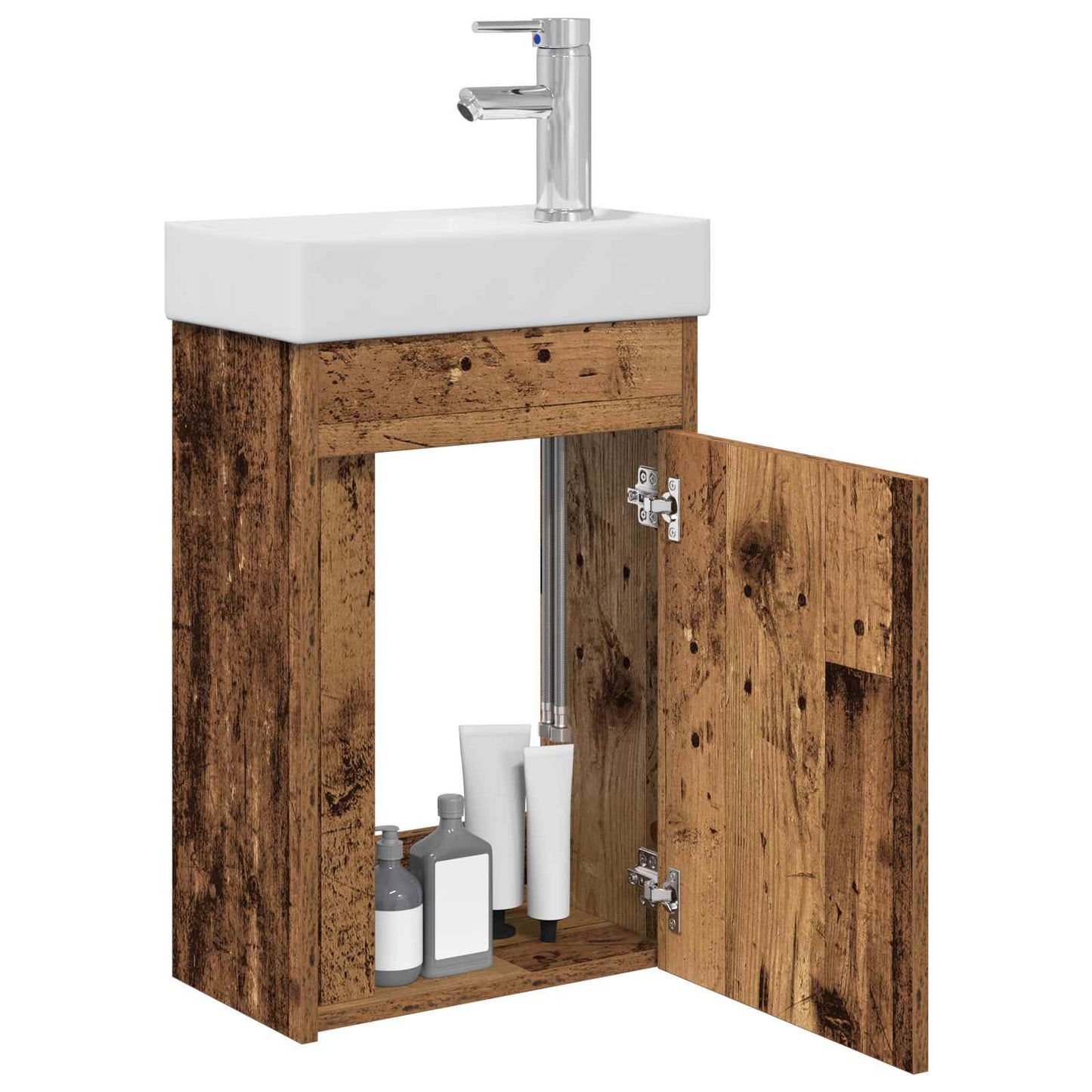 Mobile bagno con rubinetto Legno antico 40,5 x 22,5 x 62 cm | homemem39