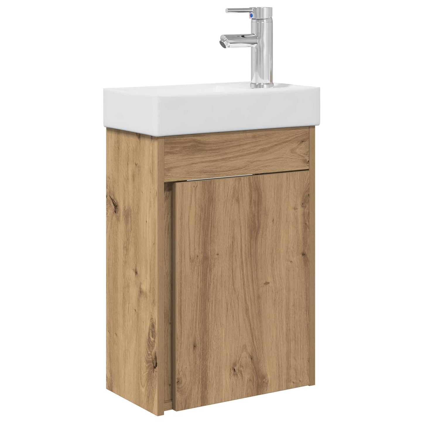 Mobile bagno con rubinetto Rovere Artigianale
