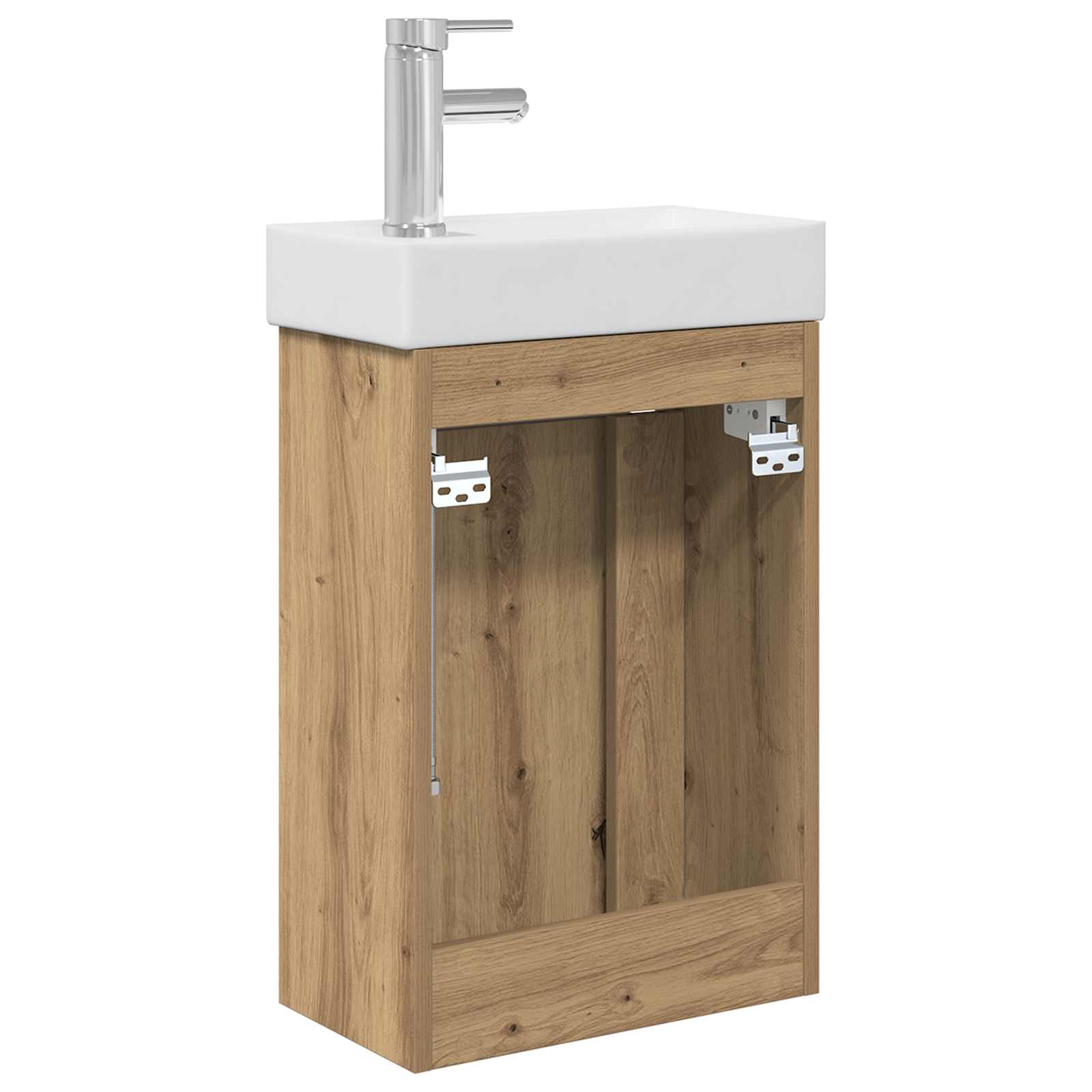 Mobile da bagno con lavabo con archiviazione Rovere artigianale | homemem39