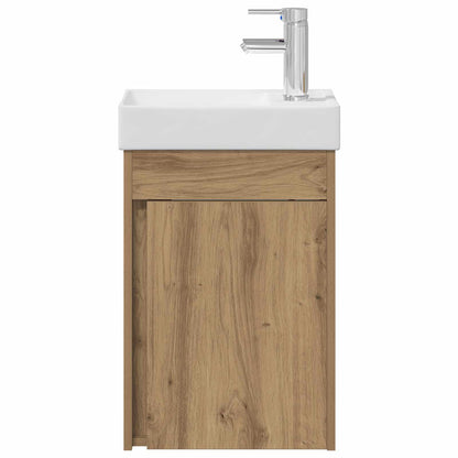 Mobile da bagno con lavabo con archiviazione Rovere artigianale | homemem39