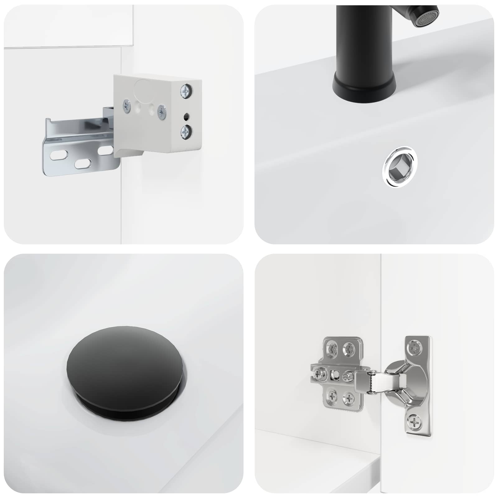 Mobile bagno con rubinetto Bianco 42 x 40 x 74,5 cm | homemem39