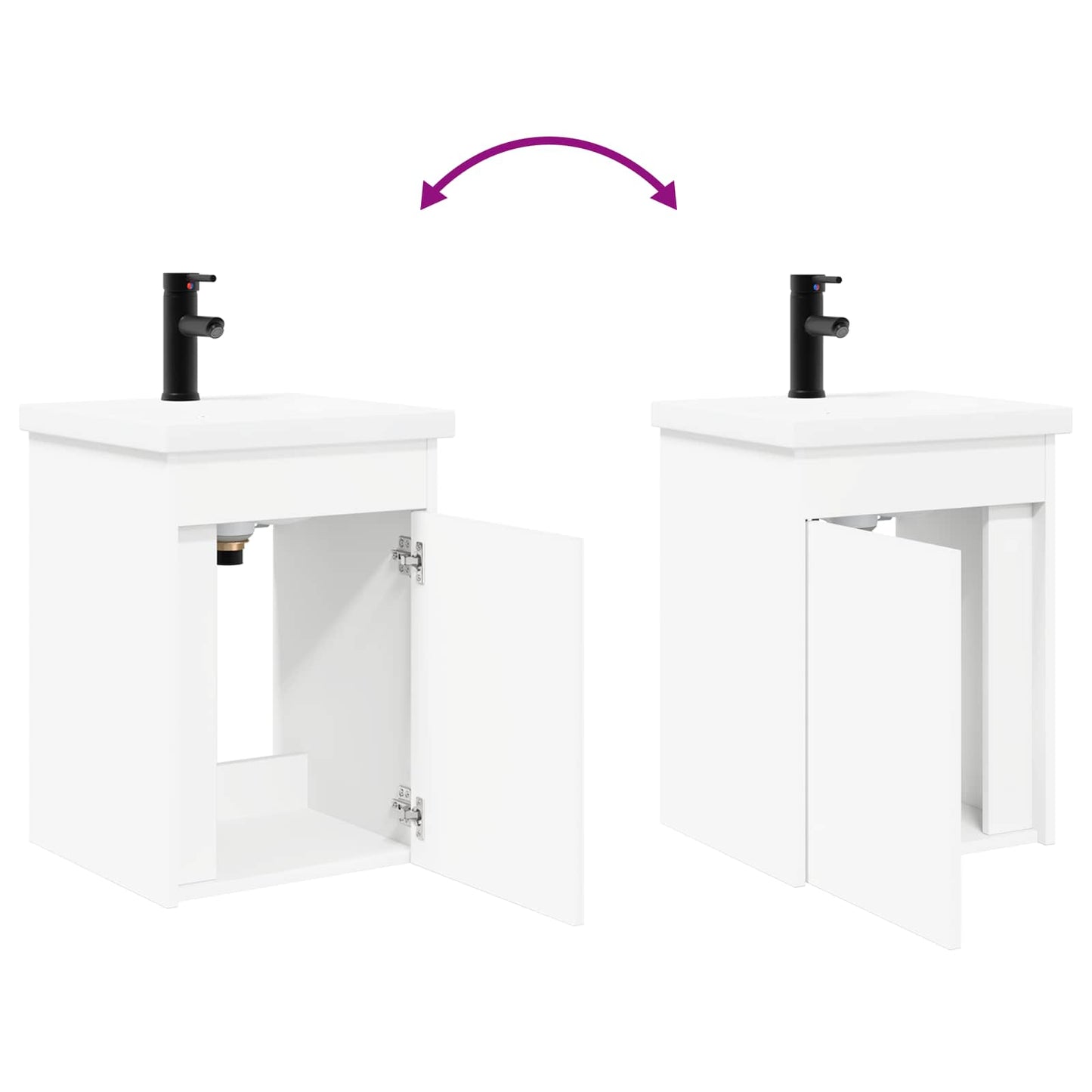 Mobile bagno con rubinetto Bianco 42 x 40 x 74,5 cm | homemem39