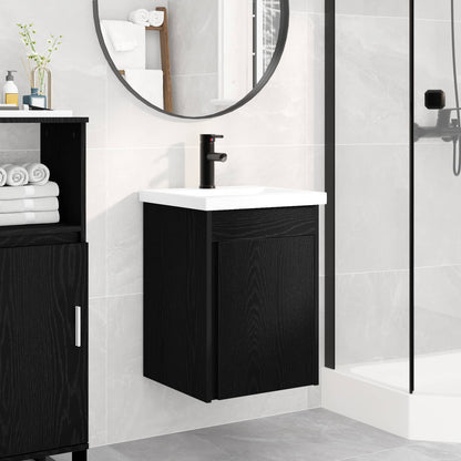 Mobile bagno con rubinetto Rovere Nero 42 x 40 x 74,5 cm | homemem39