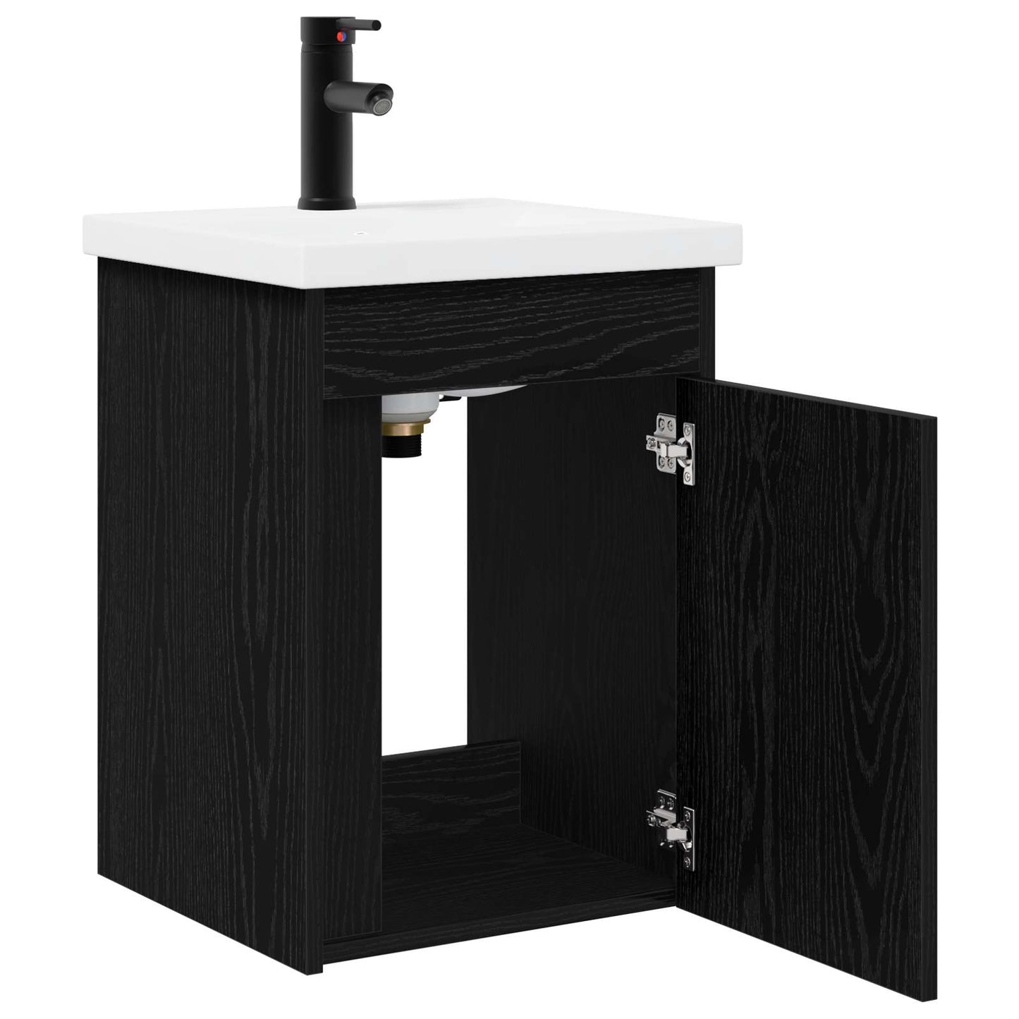 Mobile bagno con rubinetto Rovere Nero 42 x 40 x 74,5 cm | homemem39