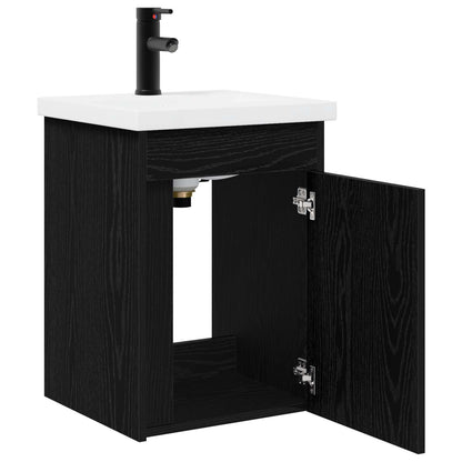 Mobile bagno con rubinetto Rovere Nero 42 x 40 x 74,5 cm | homemem39