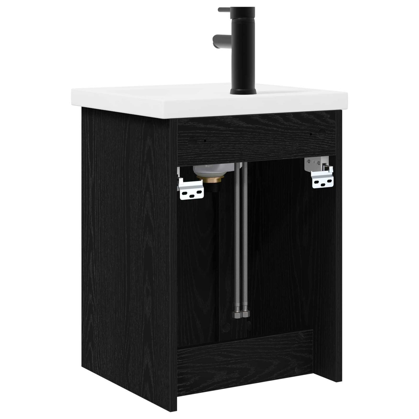 Mobile bagno con rubinetto Rovere Nero 42 x 40 x 74,5 cm | homemem39