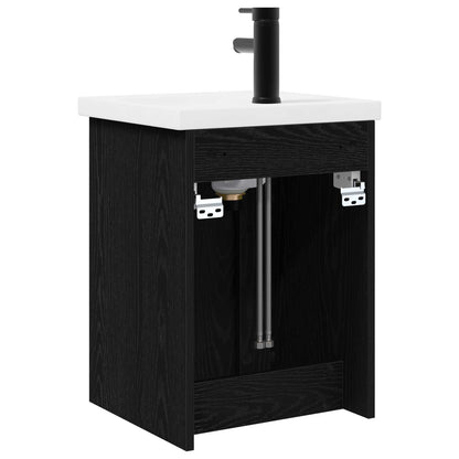 Mobile bagno con rubinetto Rovere Nero 42 x 40 x 74,5 cm | homemem39