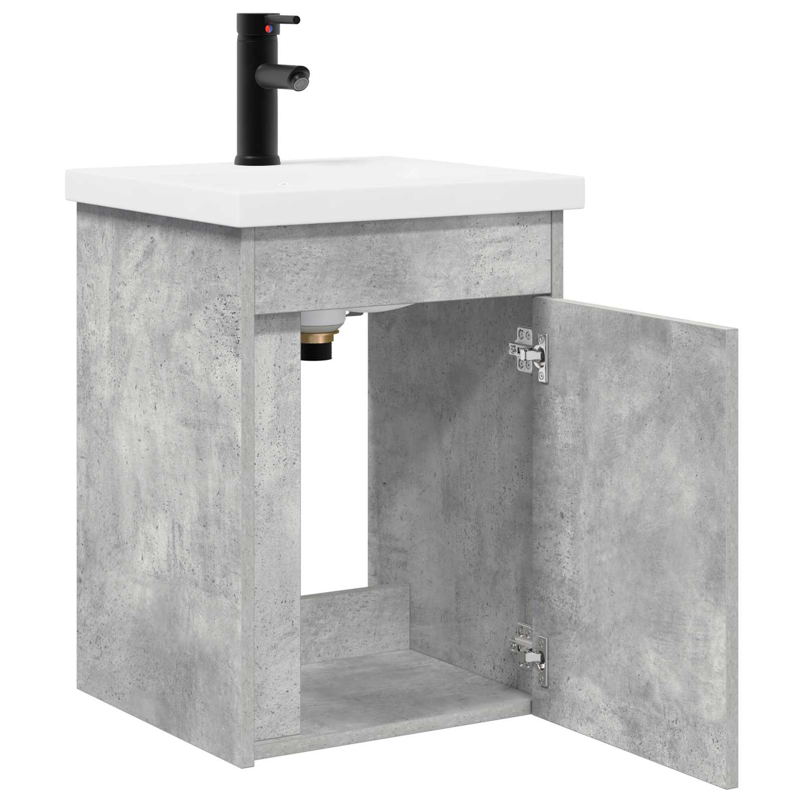 Mobile bagno con rubinetto Grigio Cemento 42 x 40 x 74,5 cm | homemem39