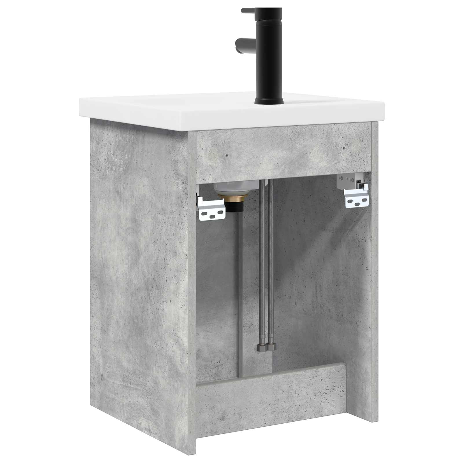 Mobile bagno con rubinetto Grigio Cemento 42 x 40 x 74,5 cm | homemem39