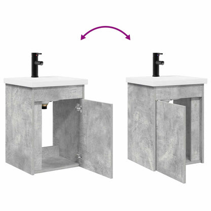Mobile bagno con rubinetto Grigio Cemento 42 x 40 x 74,5 cm | homemem39