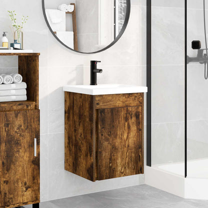 Mobile bagno con rubinetto Rovere Fumo 42 x 40 x 74,5 cm