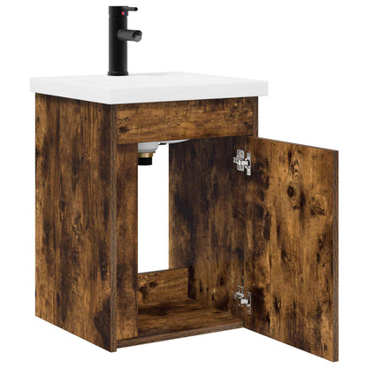 Mobile bagno con rubinetto Rovere Fumo 42 x 40 x 74,5 cm