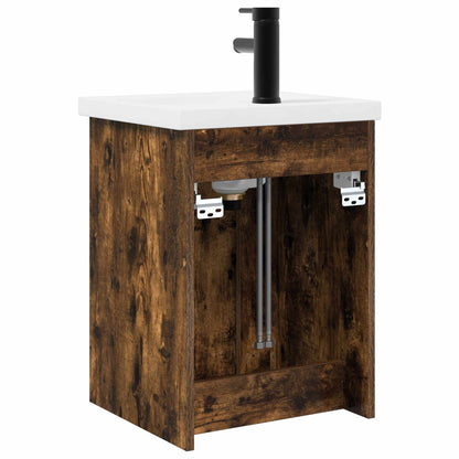 Mobile bagno con rubinetto Rovere Fumo 42 x 40 x 74,5 cm | homemem39