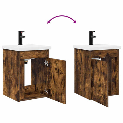 Mobile bagno con rubinetto Rovere Fumo 42 x 40 x 74,5 cm