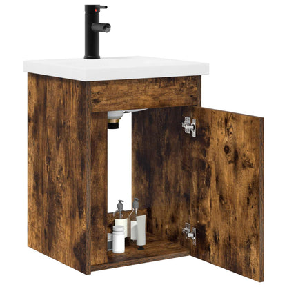Mobile bagno con rubinetto Rovere Fumo 42 x 40 x 74,5 cm
