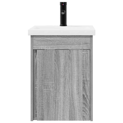 Mobile bagno con rubinetto Sonoma grigio 42 x 40 x 74,5 cm | homemem39