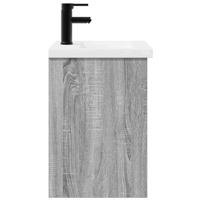 Mobile bagno con rubinetto Sonoma grigio 42 x 40 x 74,5 cm | homemem39