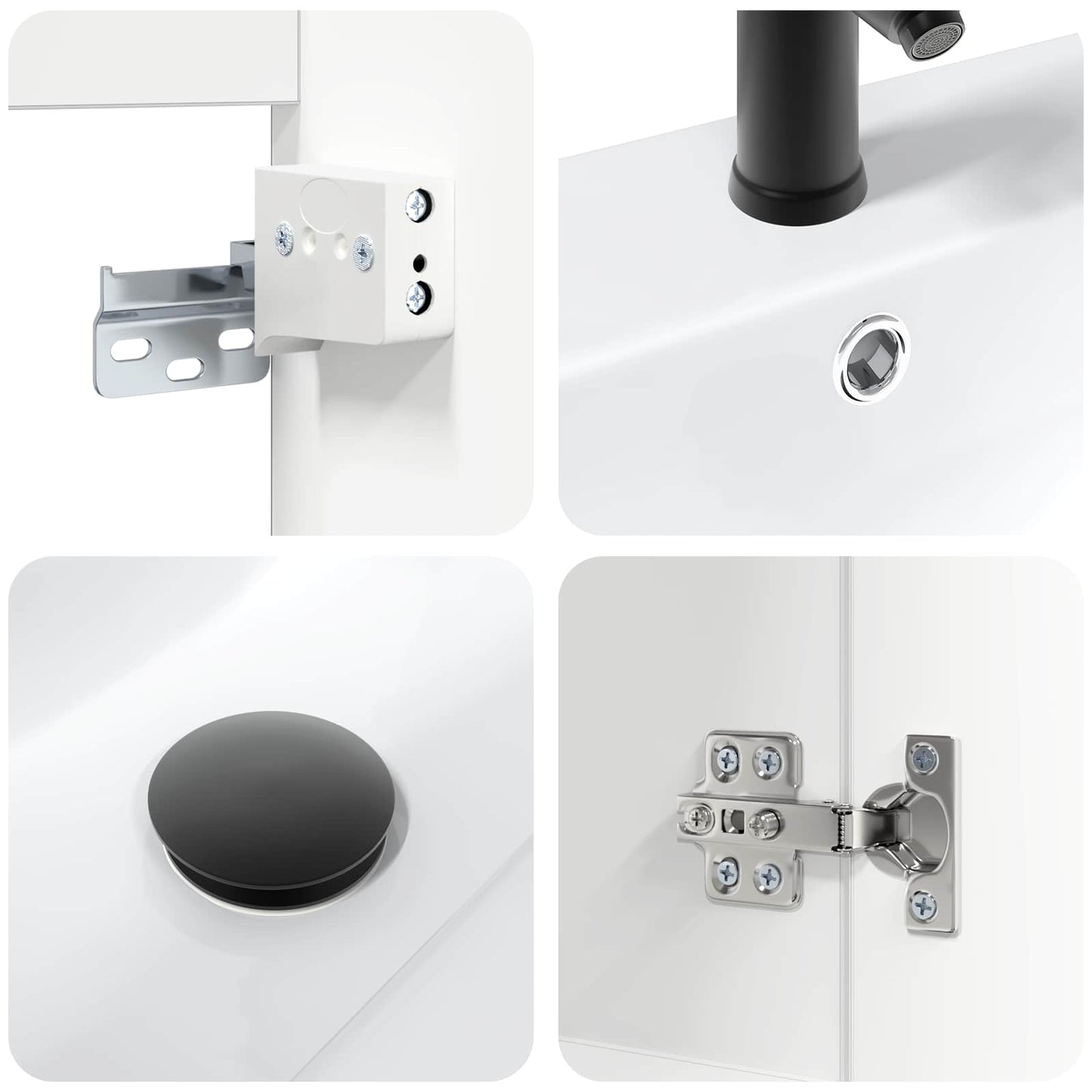 Mobile bagno con rubinetto Bianco 61 x 40 x 74,5 cm | homemem39