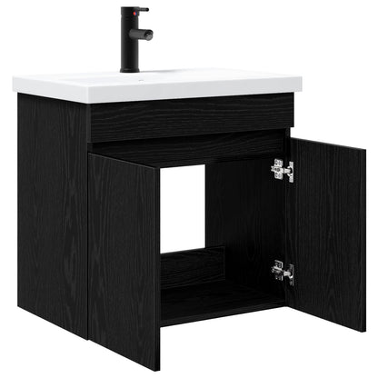 Mobile bagno con rubinetto Rovere Nero 61 x 40 x 74,5 cm | homemem39