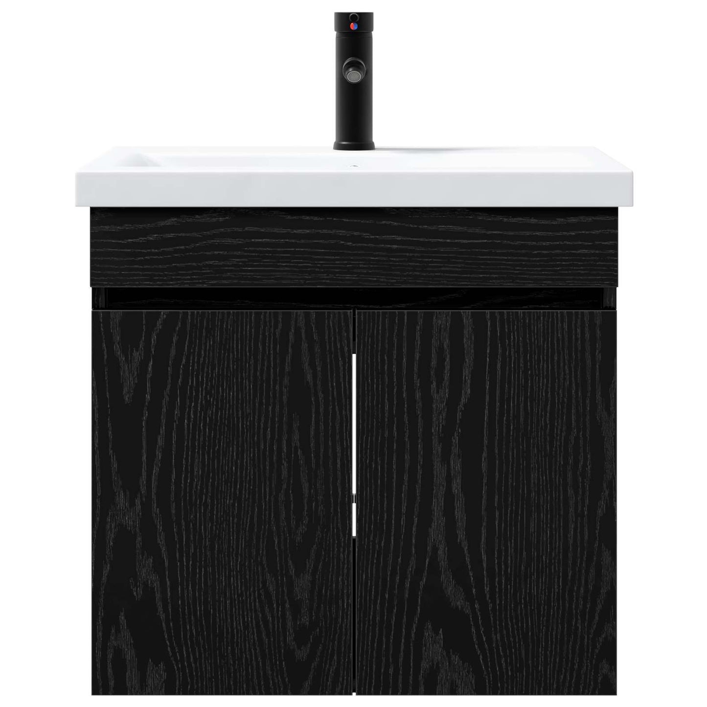 Mobile bagno con rubinetto Rovere Nero 61 x 40 x 74,5 cm | homemem39