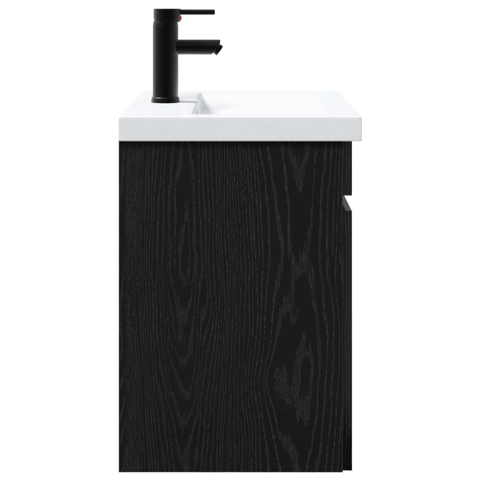 Mobile bagno con rubinetto Rovere Nero 61 x 40 x 74,5 cm | homemem39