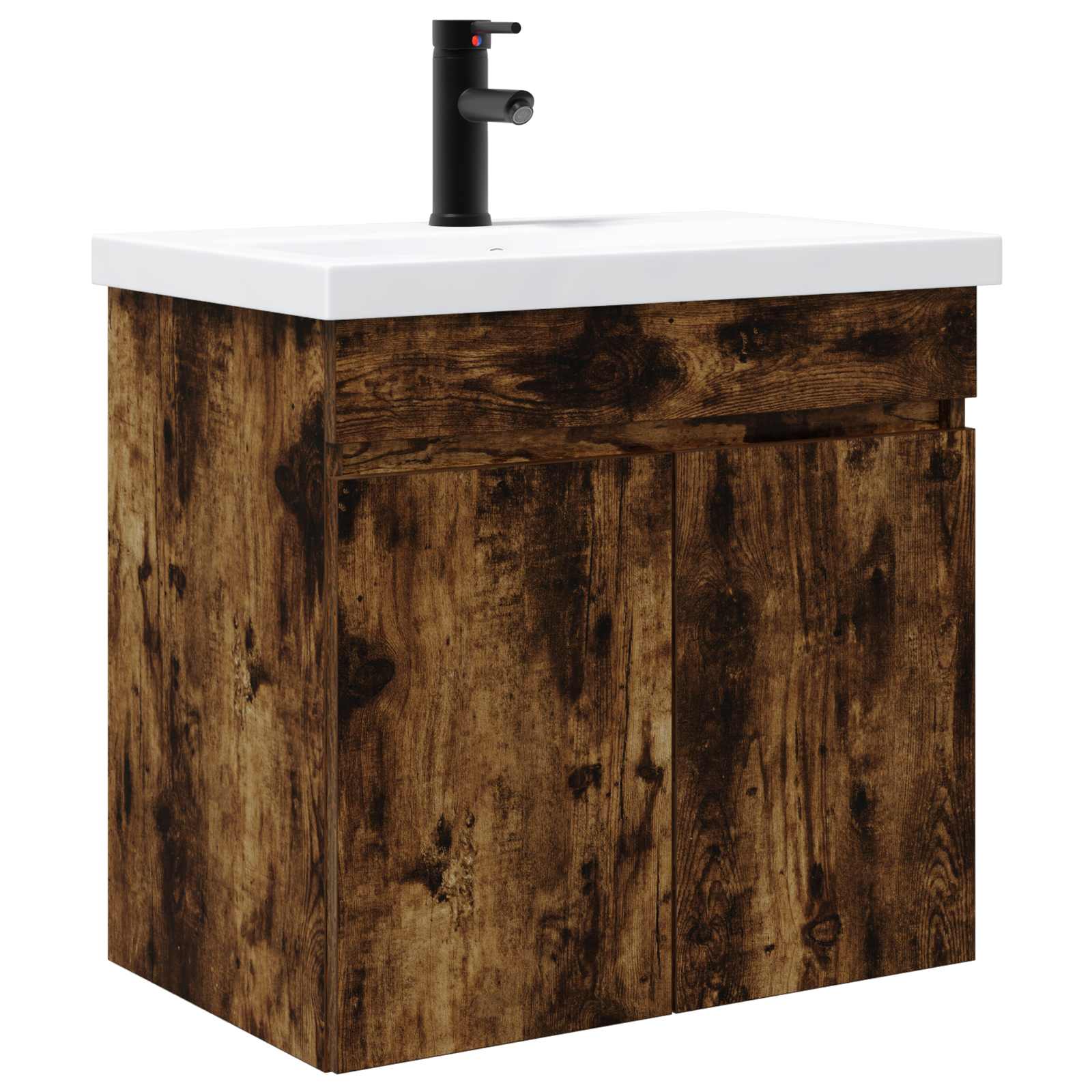 Mobile bagno con rubinetto Rovere Fumo 61 x 40 x 74,5 cm | homemem39