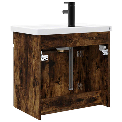 Mobile bagno con rubinetto Rovere Fumo 61 x 40 x 74,5 cm | homemem39