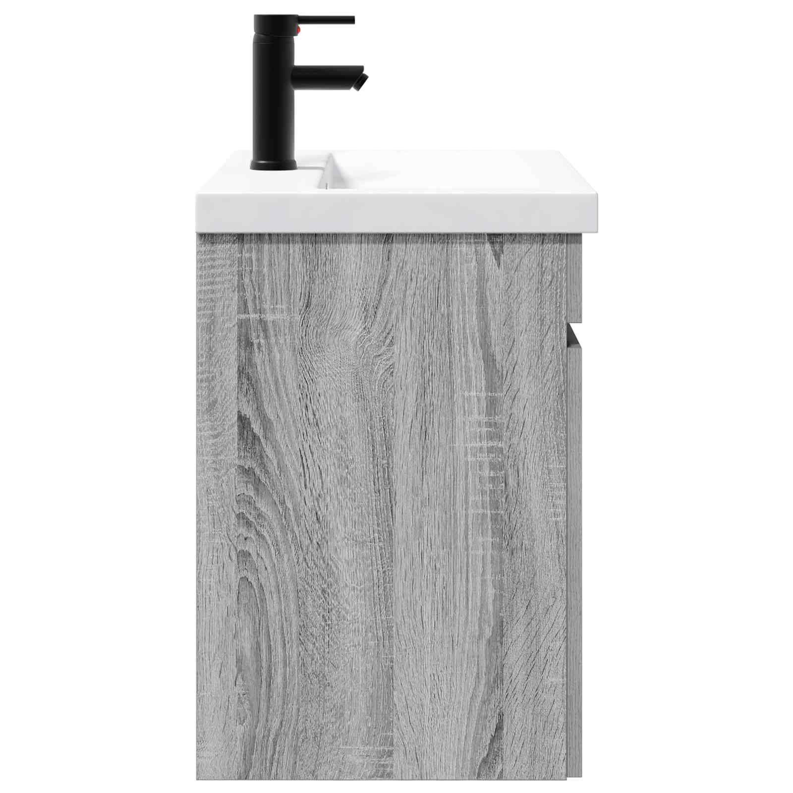 Mobile bagno con rubinetto Sonoma grigio 61 x 40 x 74,5 cm | homemem39