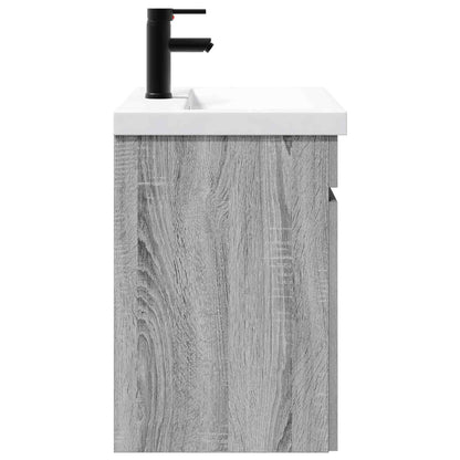 Mobile bagno con rubinetto Sonoma grigio 61 x 40 x 74,5 cm | homemem39