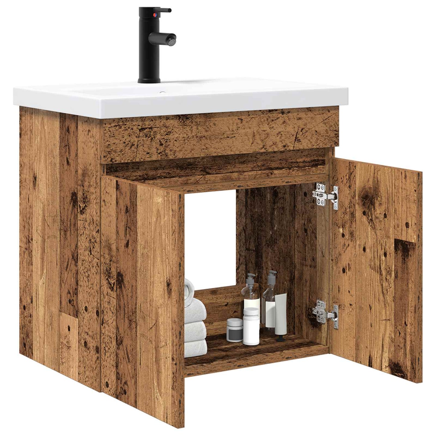 Mobile bagno con lavabo con porta Legno vecchio 61 x 39 x 58 cm | homemem39