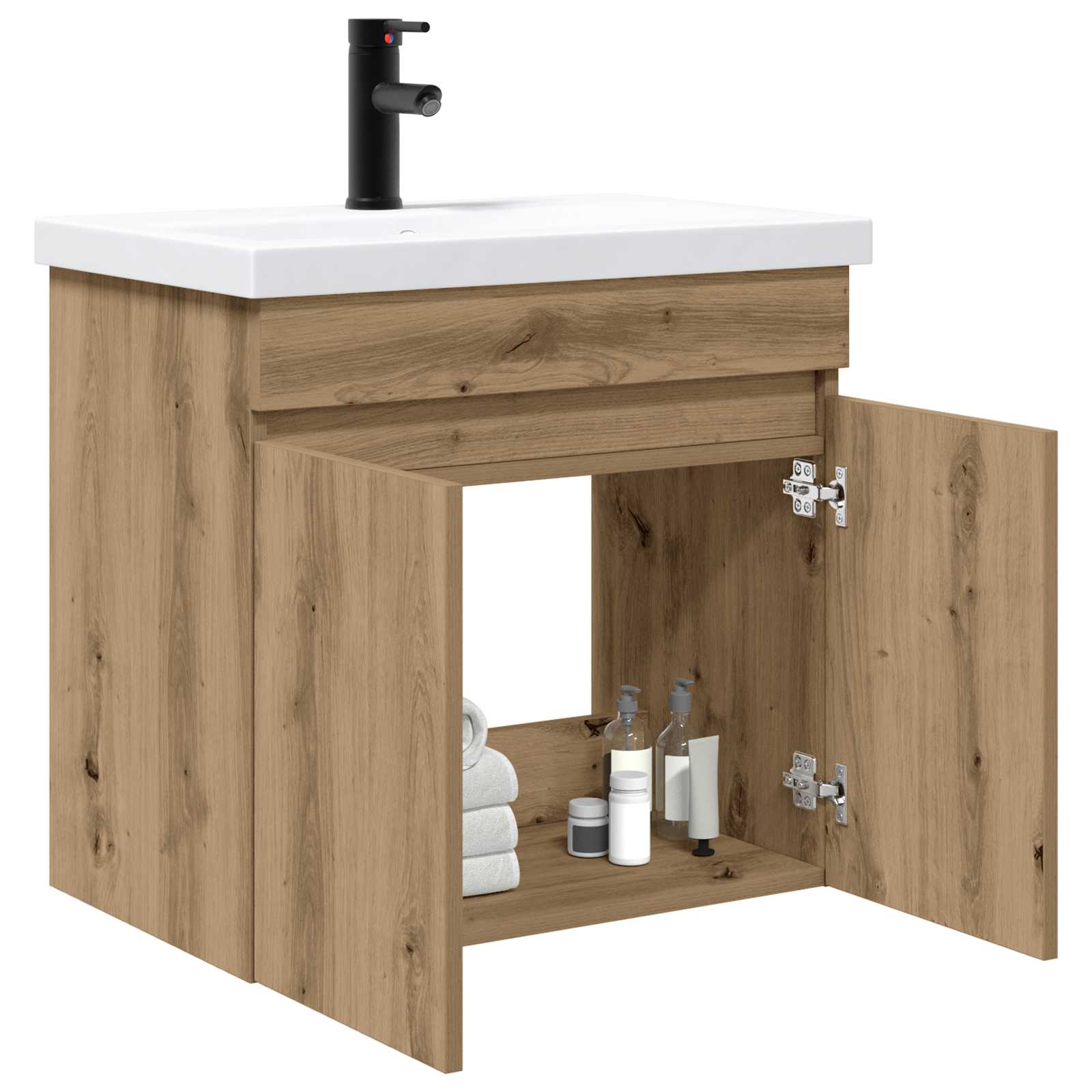 Mobile bagno con rubinetto Rovere Artigianale 61 x 40 x 74,5 cm | homemem39