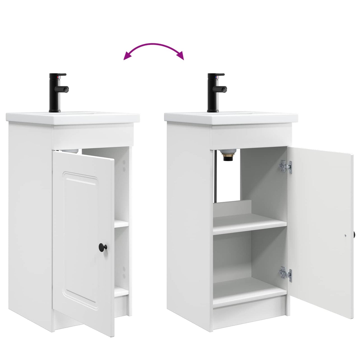 Mobile da bagno con lavabo Bianco 42 x 40 x 84,5 cm | homemem39