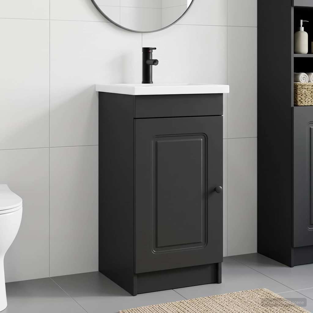 Mobile da bagno con lavabo Nero 42 x 40 x 84,5 cm | homemem39