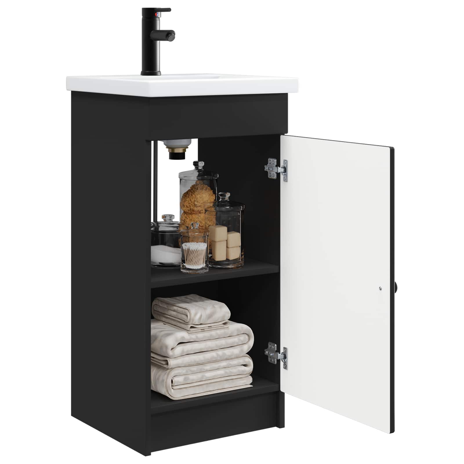 Mobile da bagno con lavabo Nero 42 x 40 x 84,5 cm | homemem39