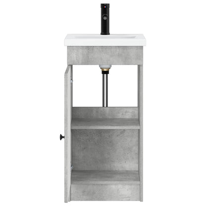 Mobile da bagno con lavabo Grigio Cemento 42 x 40 x 84,5 cm | homemem39