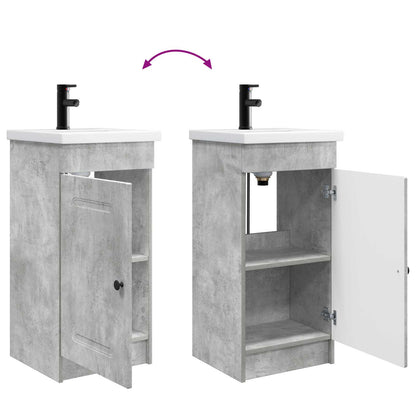 Mobile da bagno con lavabo Grigio Cemento 42 x 40 x 84,5 cm | homemem39