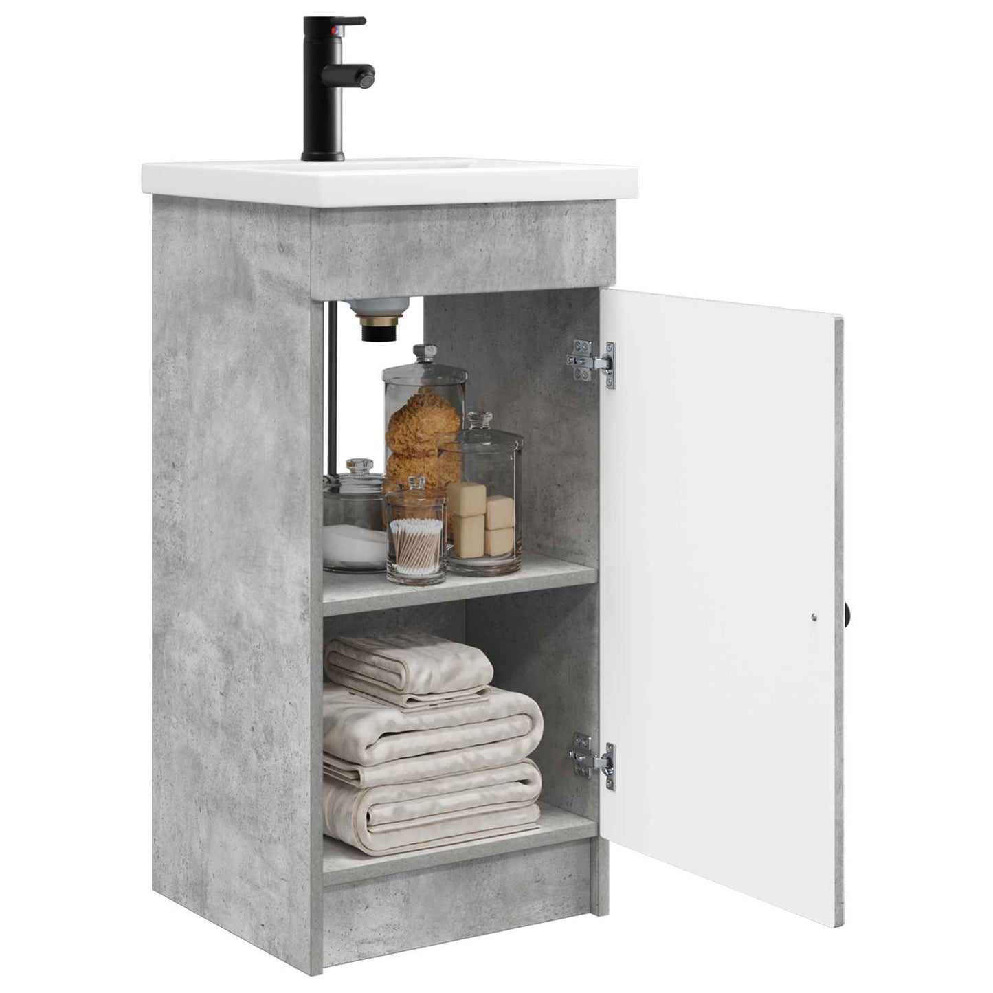 Mobile da bagno con lavabo Grigio Cemento 42 x 40 x 84,5 cm | homemem39